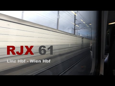 Schnellste Strecke Österreichs: RJX 61 Mitfahrt Linz Hbf - Wien Hbf | ungekürzt