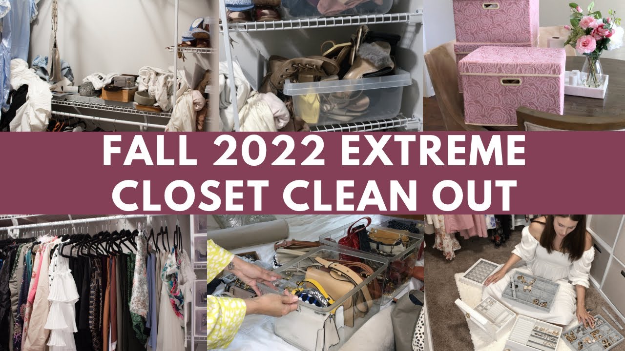 EXTREME CLOSET ORGANIZATION | 2022 CLOSET CLEAN OUT ORGANIZATION AND INSPIRATION