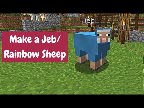 How To Make a Jeb Sheep/Make a Rainbow Sheep - Minecraft ...