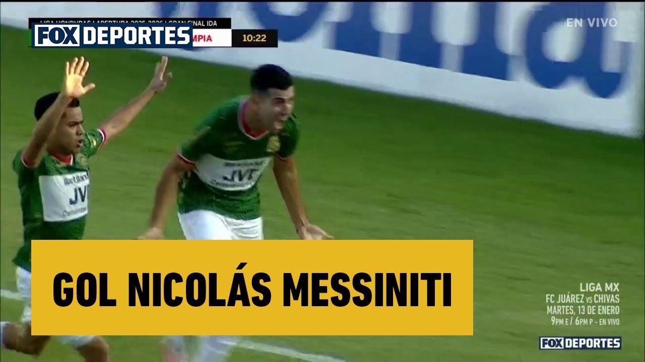 💪 GOL Nicolás Messiniti | Marathón 1-0 Olimpia | Final Ida | Apertura 2025 | Liga de Honduras