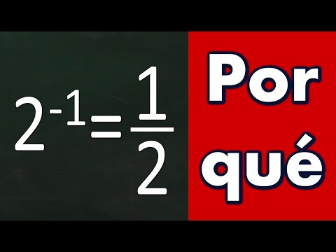Dos elevado a menos uno es un medio. Por qué 2⁻¹=1/2