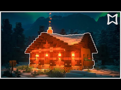 Minecraft Tutorial ► Build a Winter Cabin for Ice and Snow | How To Build In Minecraft