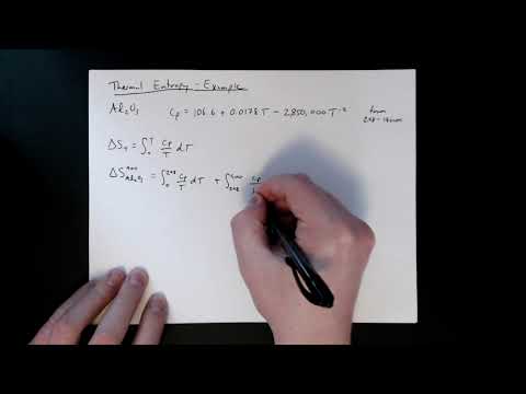 MSE 403 S21 Lecture 12 - Module 2 - Thermal Entropy Example