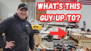 Brother Dan needs more wood, so I deliver-What is he doing with all this wood?