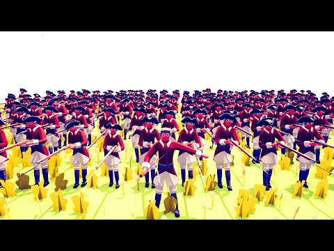 250x BRITISH ARMY ATTACK SAMURAI CASTLE - Totally Accurate Battle Simulator TABS
