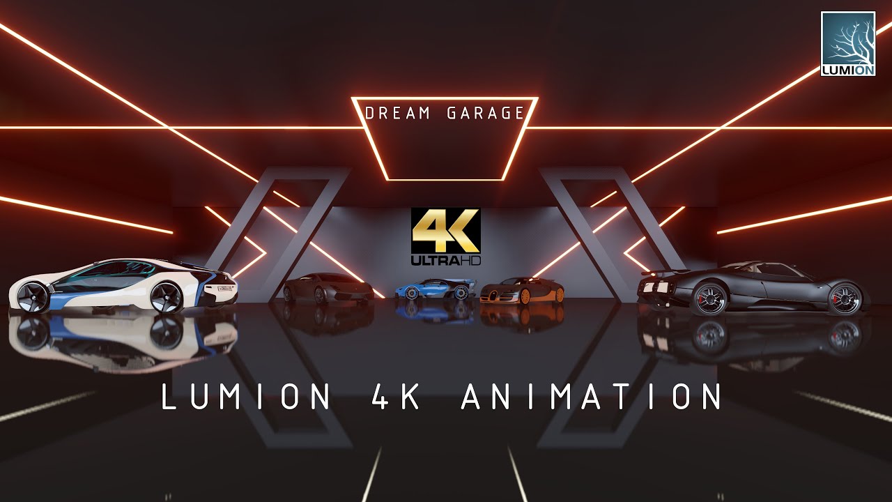 Lumion 4k Cinematic Animation | Car Meet |  Dream Garage