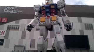 preview picture of video 'Gundam at Diver City, Tokyo'