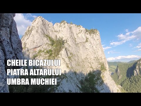 Cheile Bicazului, Piatra Altarului, Traseul Umbra Muchiei, 5B, 8+(7-,A0), 6LC