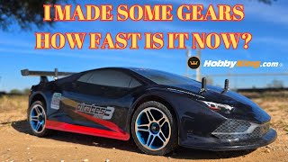 How Fast Can We Get The ZD Racing Lamborghini To Go With Just A Gearing Change?