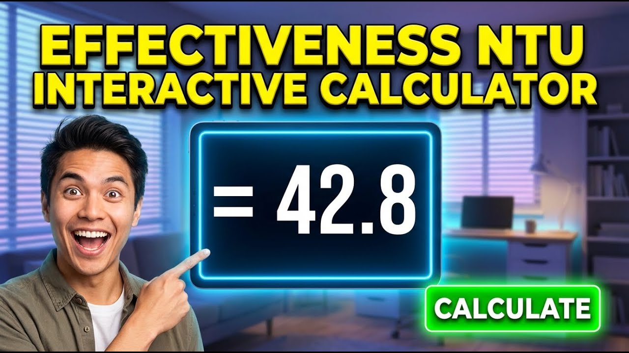 Effectiveness NTU Interactive Calculator