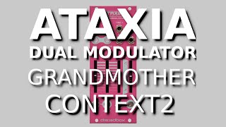 Video thumbnail for #Dreadbox #ATAXIA DUAL MODULATOR  PRESENTATION TUTO & TEST (Grandmother+Context2) french+captions by Audiorial