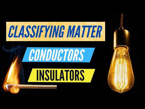 Classifying Matter: Conductors and Insulators [Thermal, Electric Energy] #steamspirations