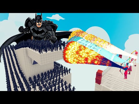 100x BATMAN + 2x GIANT vs 3x EVERY GOD - Totally Accurate Battle Simulator TABS