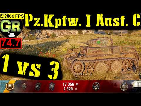 75_World of Tanks Pz.Kpfw. I Ausf. C WoT Replay - 8 Kills 1.4K DMG(Patch 1.4.0)
