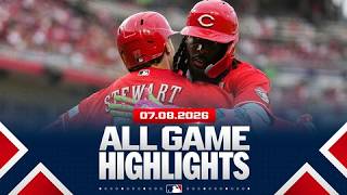 Highlights from ALL GAMES on 7/8 (Reds go BACK-to-BACK-to-BACK, Dylan Cease DOMINATES and MORE!)