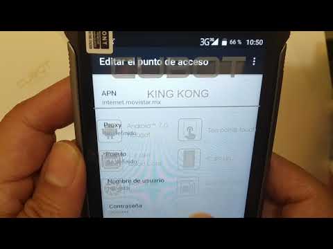 Teléfono de Uso Rudo Cubot KingKong configuracion datos en Movistar Mexico