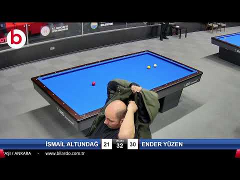 İSMAİL ALTUNDAĞ & ENDER YÜZEN Bilardo Maçı - 2022 ERKEKLER 1.ETAP-5.TUR