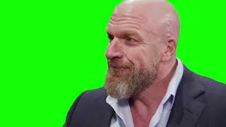 Triple H "that could go off the rails in a really bad way, let's do it" green screen
