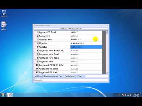 Font Manager Software