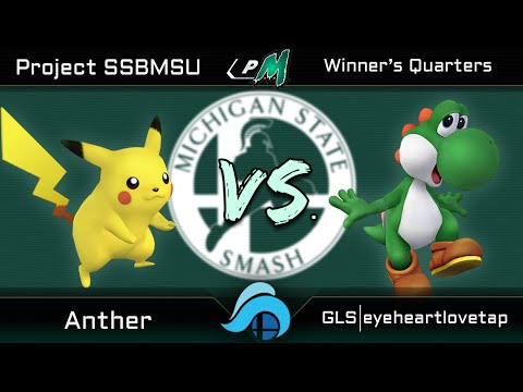 ProjectSSBMSU Project M Top 32 Winners - Anther (Pikachu) vs. GLS | Eyeheartlovetap (Yoshi)