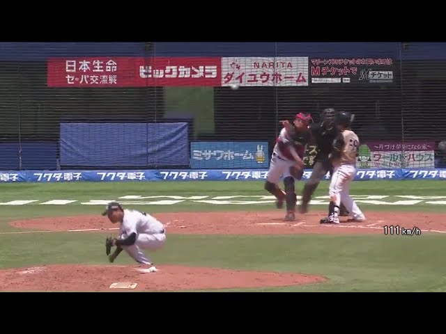 【ファーム】ナイスコントロール!! マリーンズ・柿沼が肩で魅せる!! 2017/5/30 M-F(ファーム)