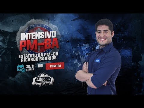 Aula de Estatuto da PM BA  - Prof. Ricardo Barrios - AO VIVO - AlfaCon