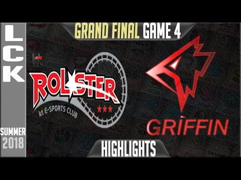 KT vs GRF Highlights Game 4 | LCK Playoffs Final Summer 2018 | KT Rolster vs Griffin G4
