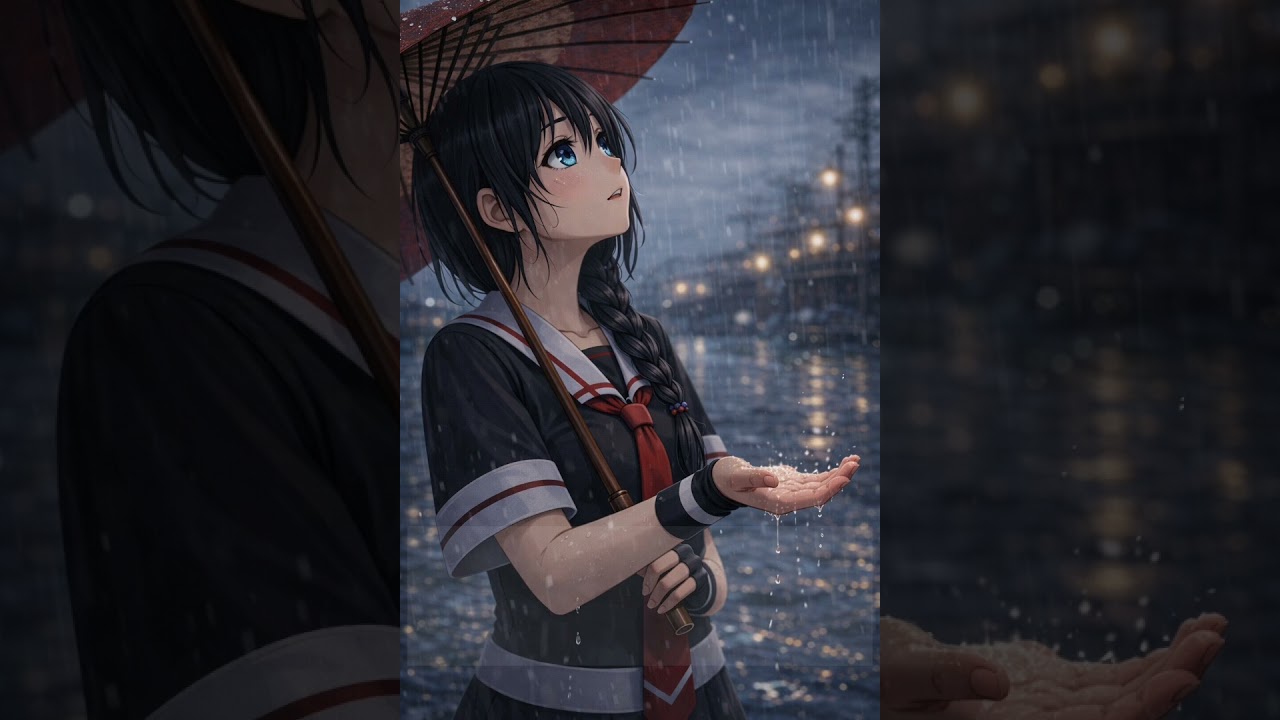 雨の中で過ごした時雨とのひと時【艦これ】【静止画】