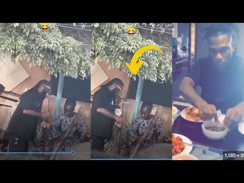 Burna Boy Pounding Fufu With A Women In The Street