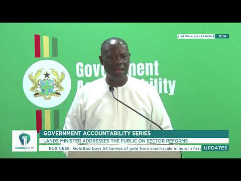 🚨Channel One TV LIVE!!! | Government Accountability Series with Lands Minister Armah-Kofi Buah