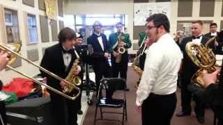 Awesome Improv Jazz Jam Session Behind Stage