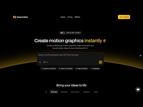 Easymotion - AI Motion Graphics Generator video preview