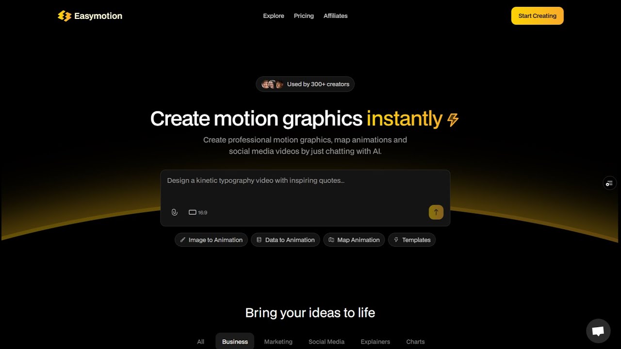 Easymotion - AI Motion Graphics Generator video preview