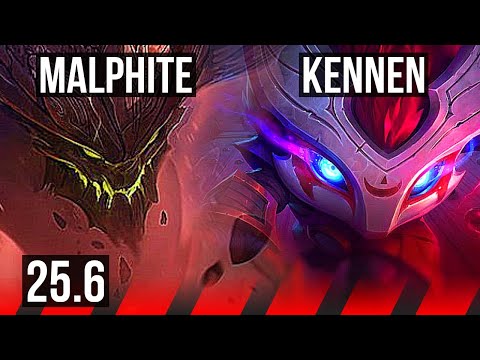 MALPHITE vs KENNEN (TOP) | 5/0/3 | EUW Challenger | 25.6