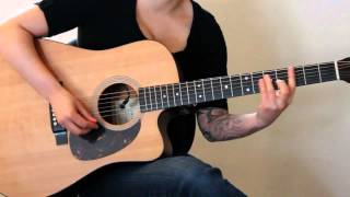 How to play Napoleon by Ani DiFranco on guitar - Jen Trani