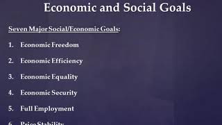 Economic Goals