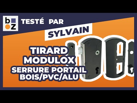 Kit serrure pour portail bois/PVC/alu - à pêne demi-tour - Modulox TIRARD