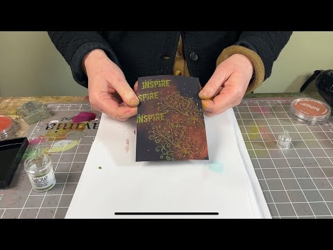 Quick crafts -  see what we can create  using embossing, PanPastel and glitter 😍