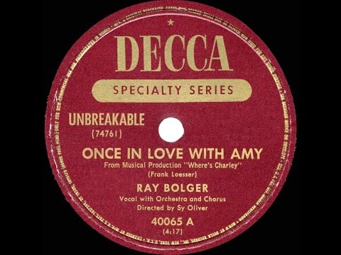 1949 HITS ARCHIVE: Once In Love With Amy - Ray Bolger