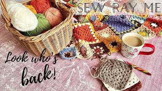 🧡Sew Ray Me ~ Look who’s back! ~ I found my crochet mojo! Attic 24 Fireside blanket + Spring vlog 💐