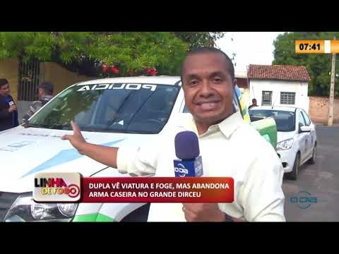 LINHA DE FOGO 27 01 2020 DUPLA VíŠ VIATURA E FOGE, MAS ABANDONA ARMA CASEIRA NO GRANDE DIRCEU