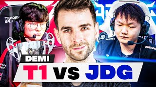 LA DEMI FINALE INCROYABLE T1 vs JDG (100% VOUS N'AVEZ JAMAIS VU ÇA, ANALYSE + CAST)