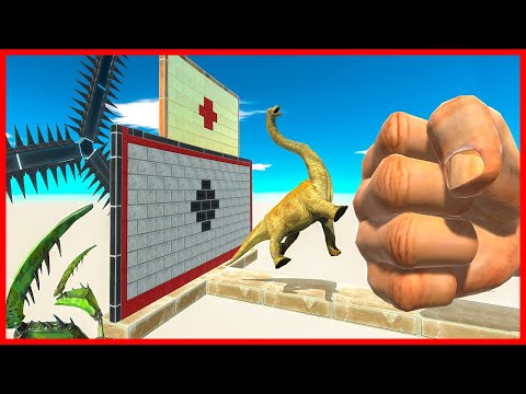 PUNCH INTO SPIKES, MANTIS, GORO, SPINOSAURUS | ARBS - Animal Revolt Battle Simulator