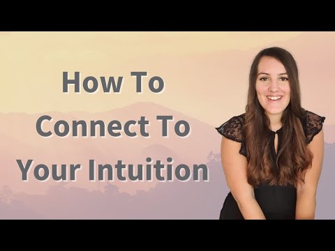 In this video I teach you how to connect to you intuition and have more self-trust and become more confident in yourself.
