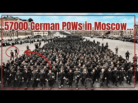 The Day 57,000 Nazi Soldiers Marched Through Moscow – Defeated | The Parade of the Vanquished