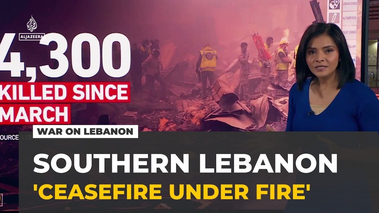Israeli strikes intensify in southern Lebanon despite US-brokered ceasefire