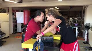 Aleksandra Ozerova practicing with Nancy Locke June 13 2020