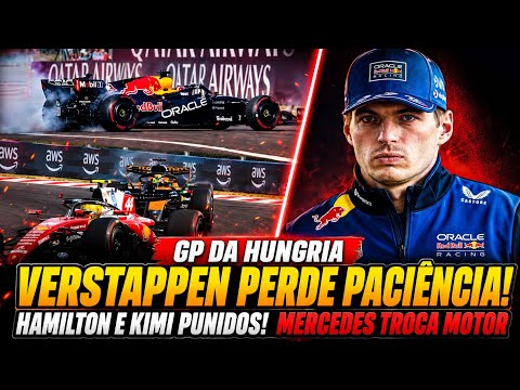VERSTAPPEN PERDE A PACIÊNCIA! HAMILTON E ANTONELLI PUNIDOS E MERCEDES TROCA MOTOR DO RUSSELL