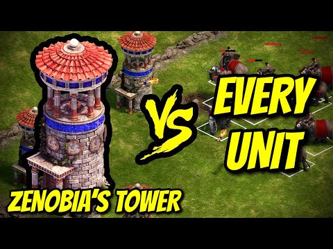 ZENOBIA'S TOWER vs EVERY UNIT | Age of Empires: Definitive Edition