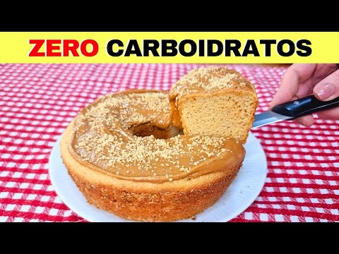ZERO CARBOIDRATOS e Só 4 INGREDIENTES! Sem Farinha, Açúcar e Leite - Bolo Fácil, Rápido e Delicioso